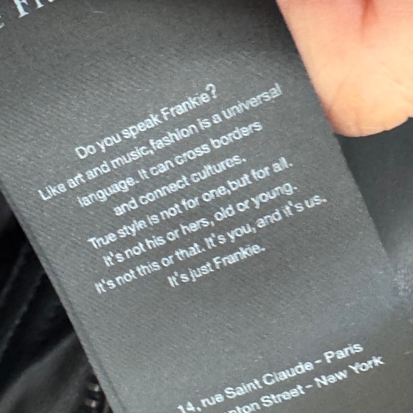 NWT The Frankie Shop Slane Sleeveless Faux Leather Jacket Black XS/S - Picture 8 of 12